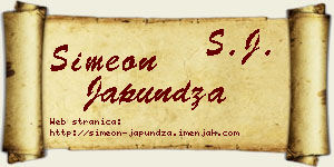 Simeon Japundža vizit kartica